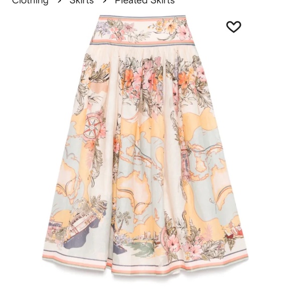 Designer  100%  linen skirt lined - Picture 1 of 5
